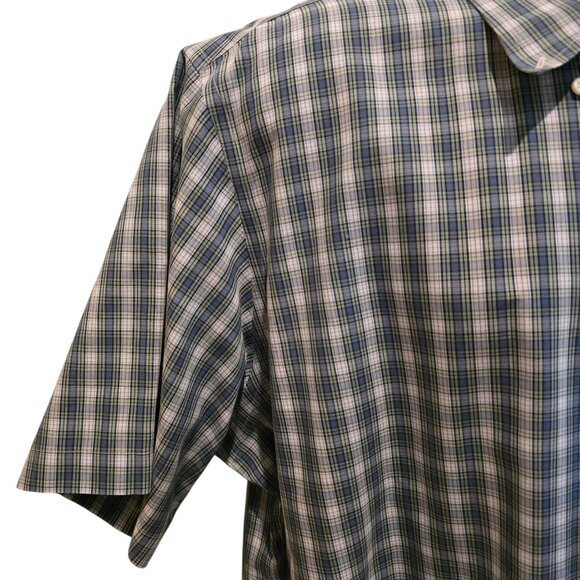 Brooks Brothers Men's Plaid Short Sleeve Cotton Button-Down Shirt Size XL - Picture 4 of 8